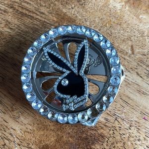 Y2K Vintage Playboy Bunny Spinner Belt Buckle